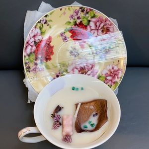 Magnolia scent soy wax candle